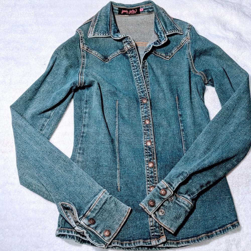 Joomi Joolz denim shirt EUC